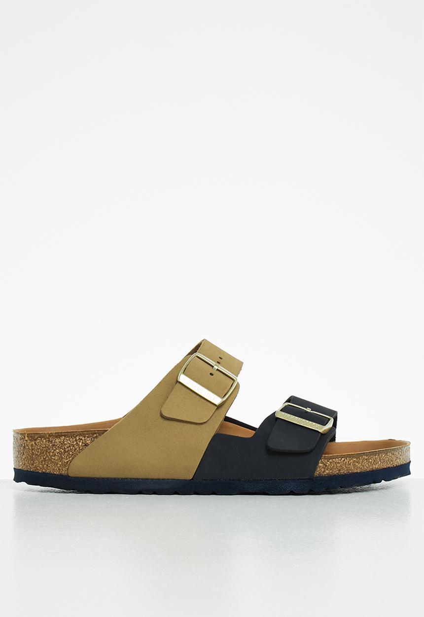 Birkenstock - Arizona split nubuck regular - midnight/mud green