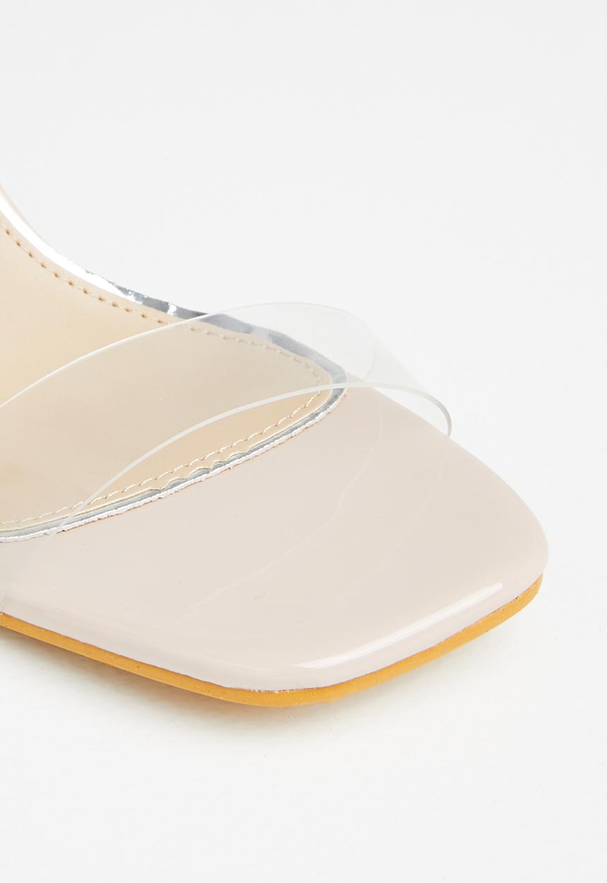Superbalist - Crytal open block heels - stone