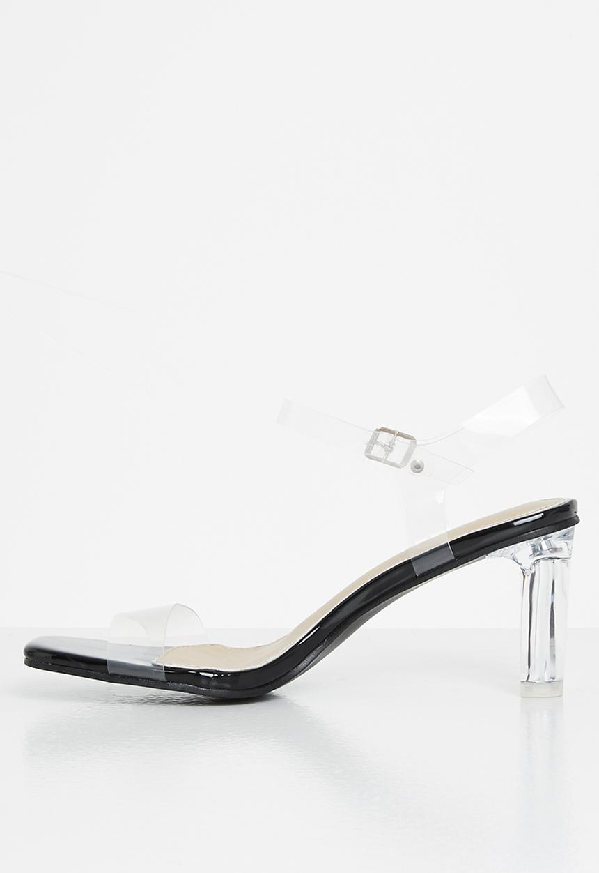 Superbalist - Crytal open block heels - black