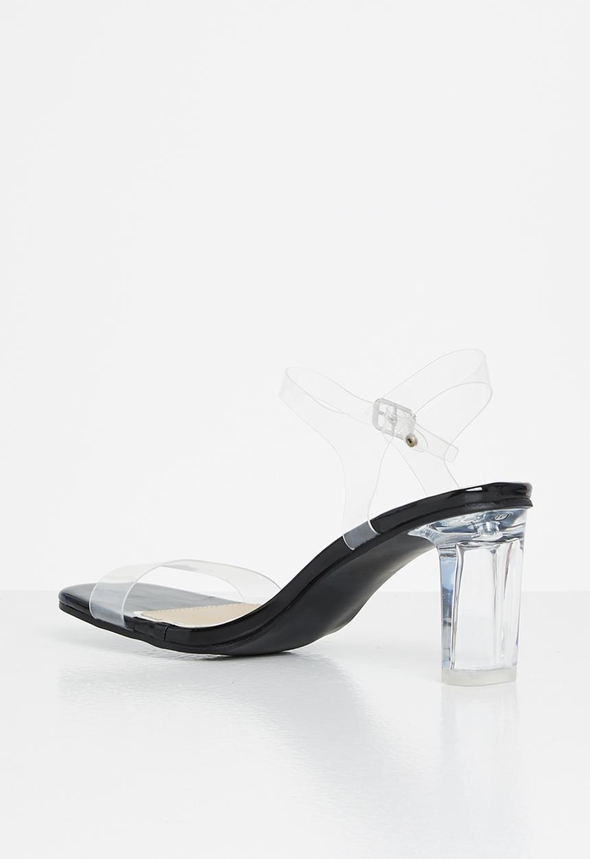 Superbalist - Crytal open block heels - black