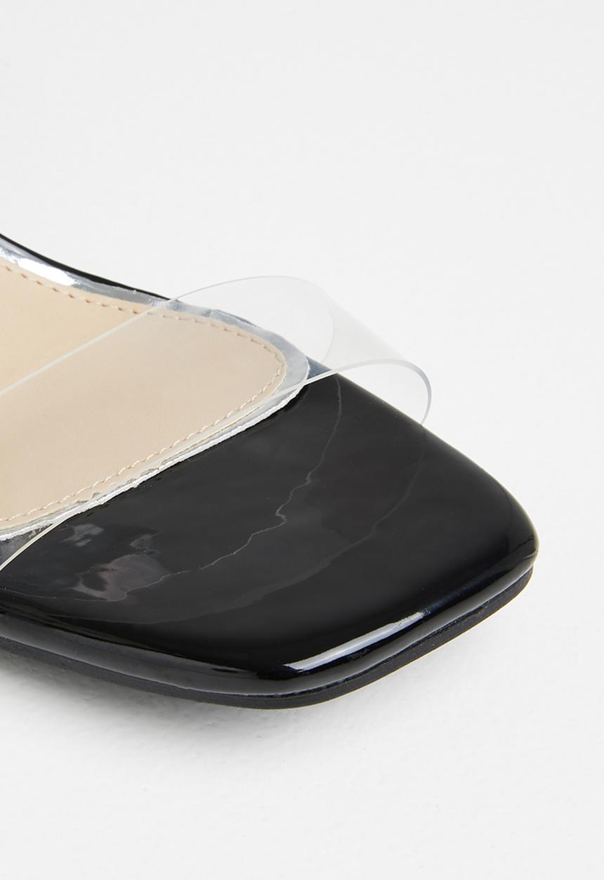 Superbalist - Crytal open block heels - black