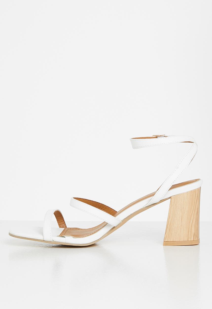 Superbalist - Kerry open block heel - white