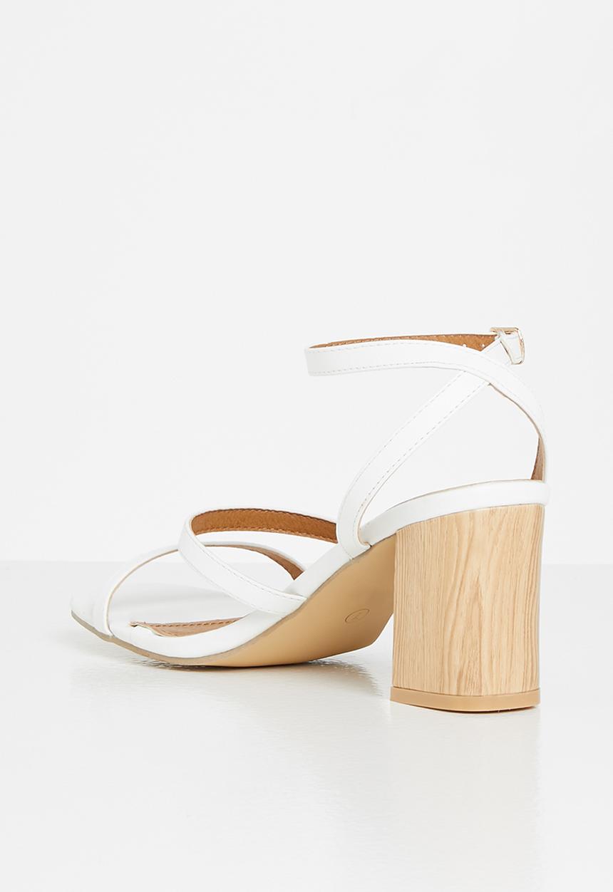 Superbalist - Kerry open block heel - white