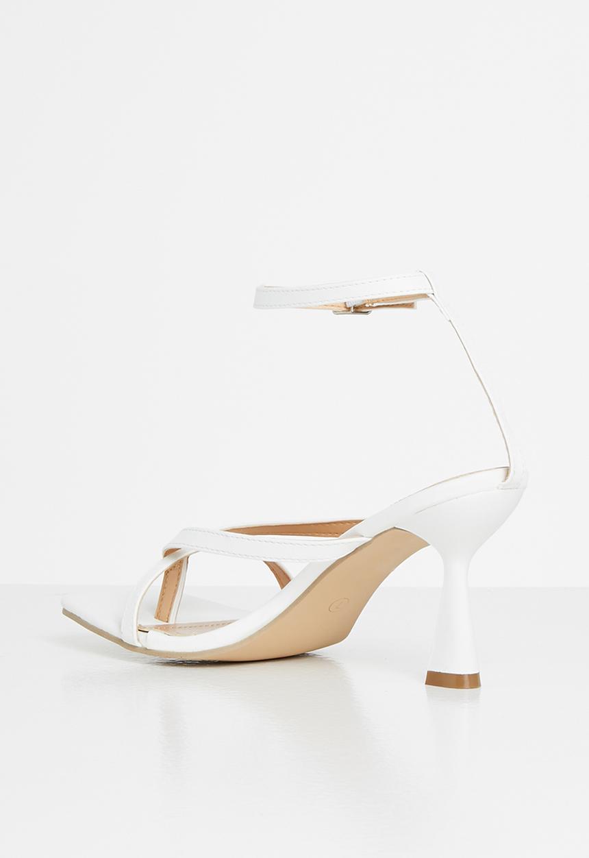 Superbalist - Liezel open stiletto heel - white