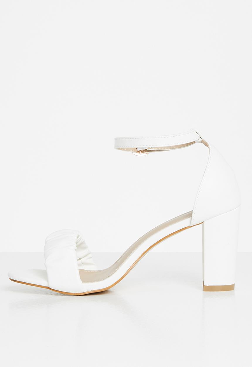 Superbalist - Haley open block heel - white