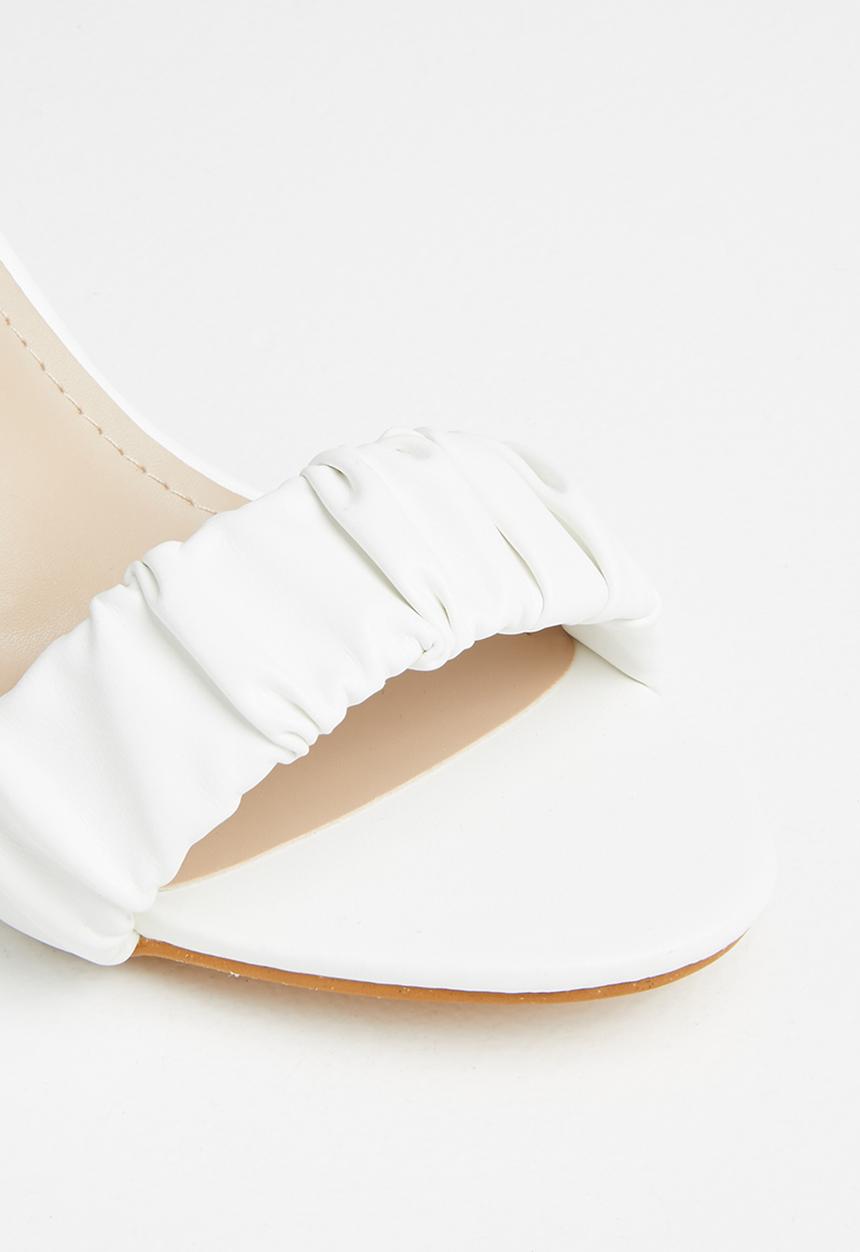 Superbalist - Haley open block heel - white
