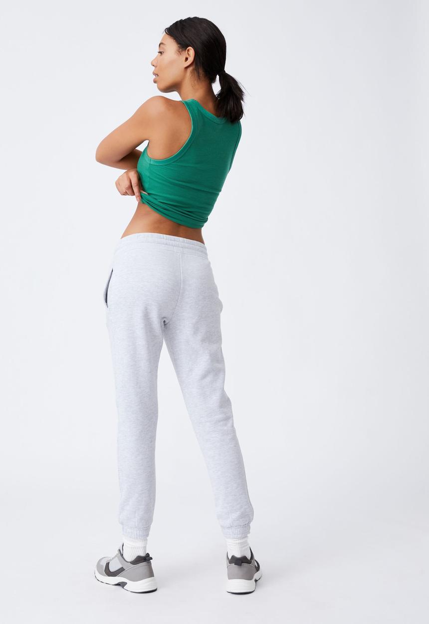 Cotton On - Slim fit trackpant - silver 