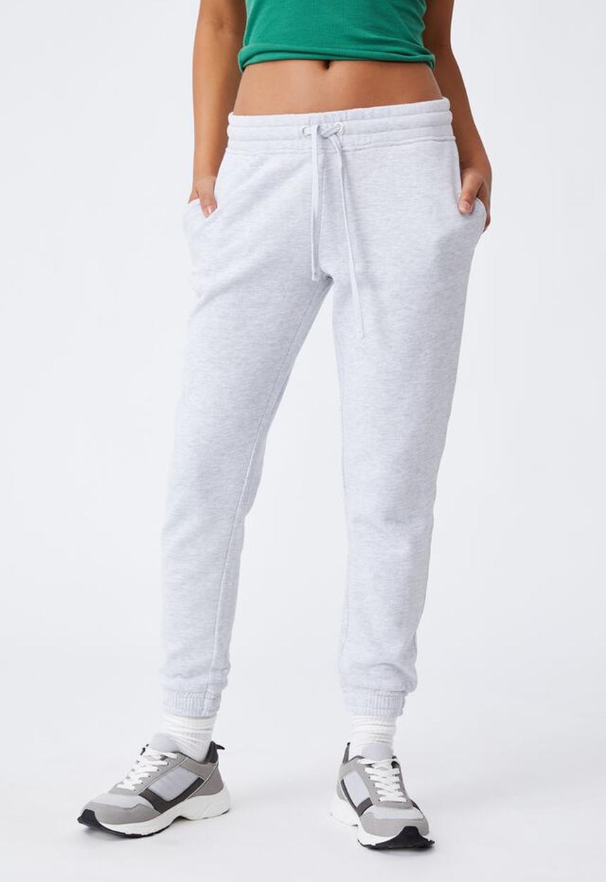 Cotton On - Slim fit trackpant - silver 