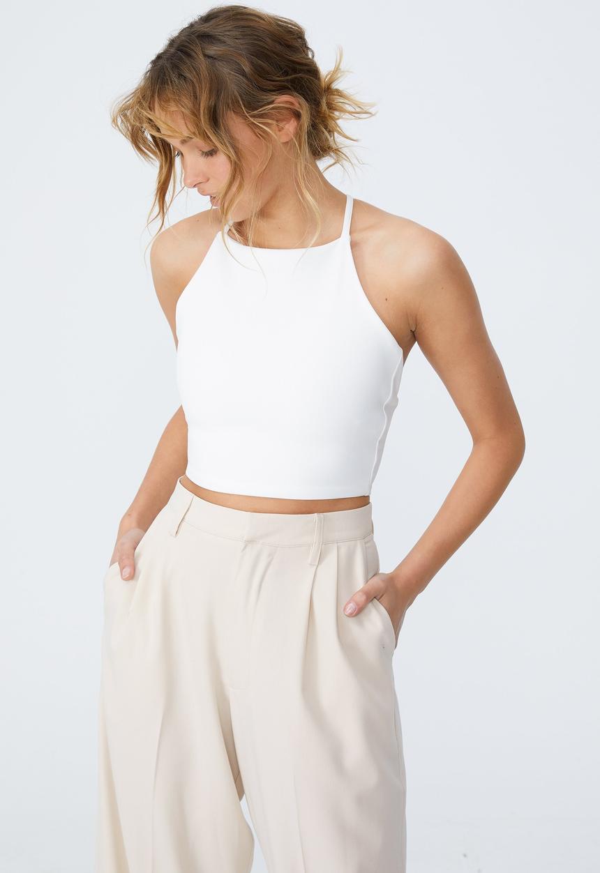 Cotton On - Quinn wrap around cami - white