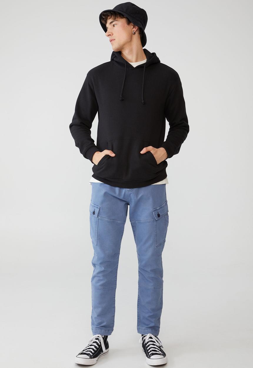 Cotton On - Military cargo pant - mid blue