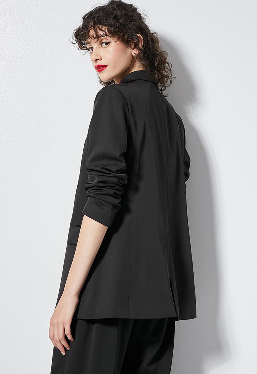 Superbalist - Double breasted blazer - black