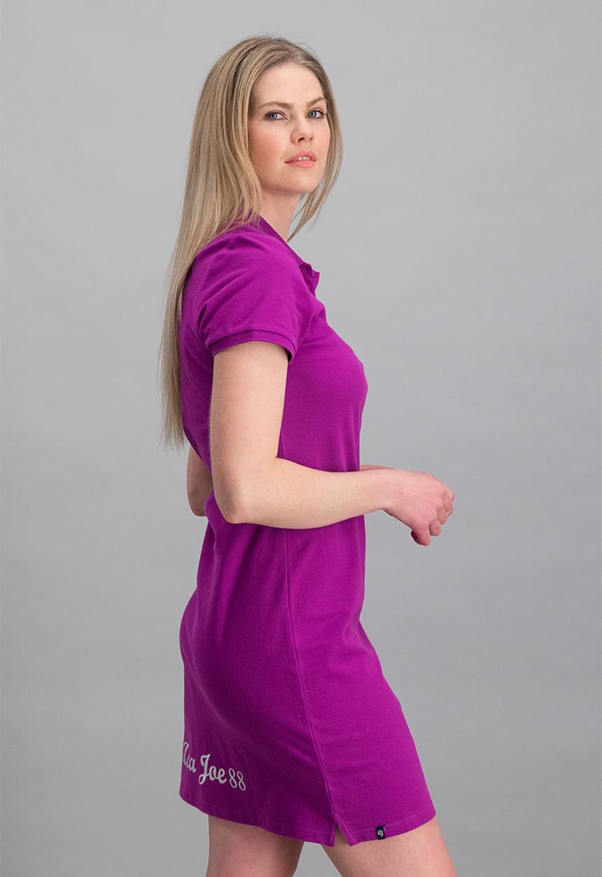 Aca Joe - Ladies aca joe foil print dress - purple