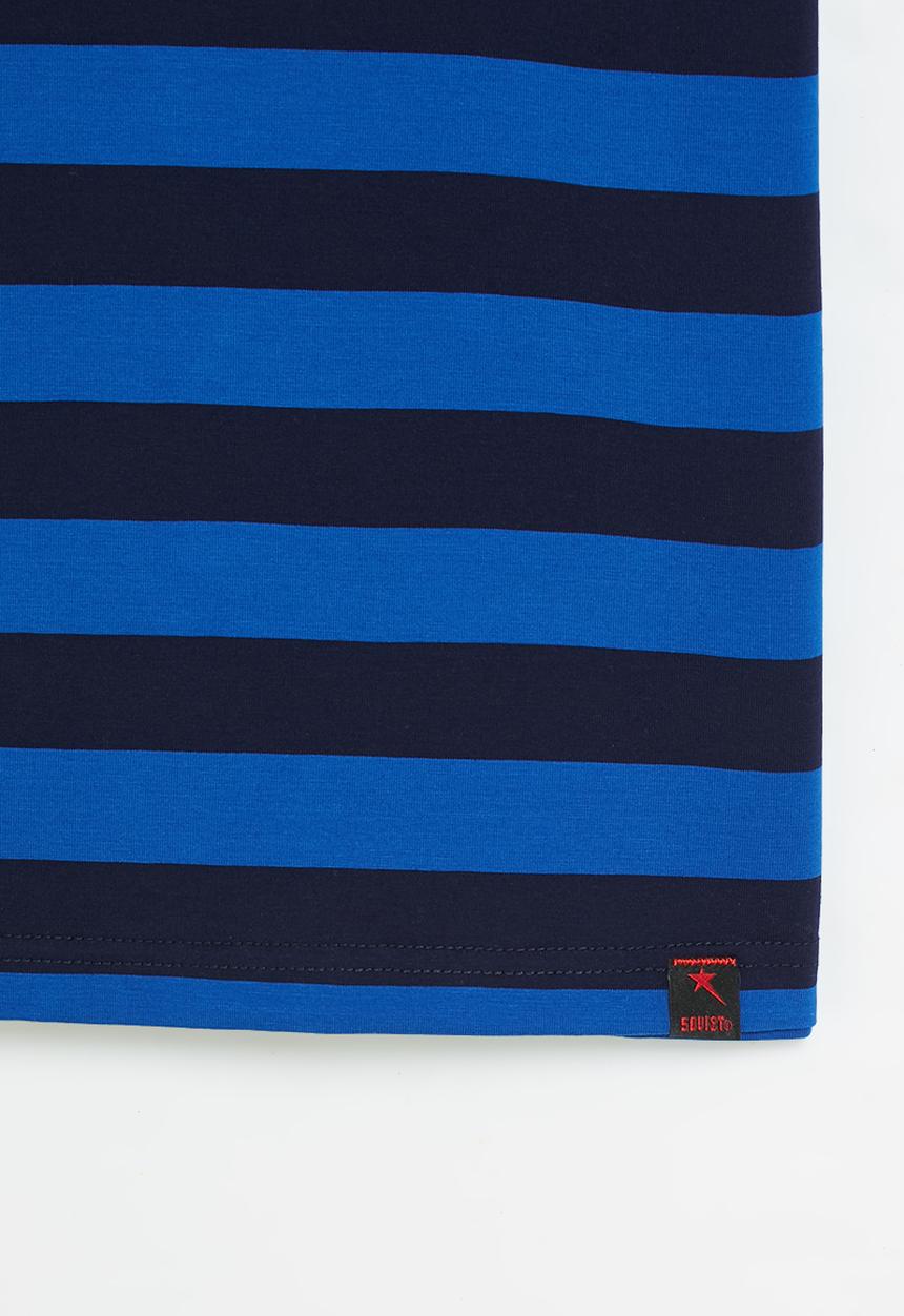 SOVIET - B ridley y/dye stripe golfer - navy