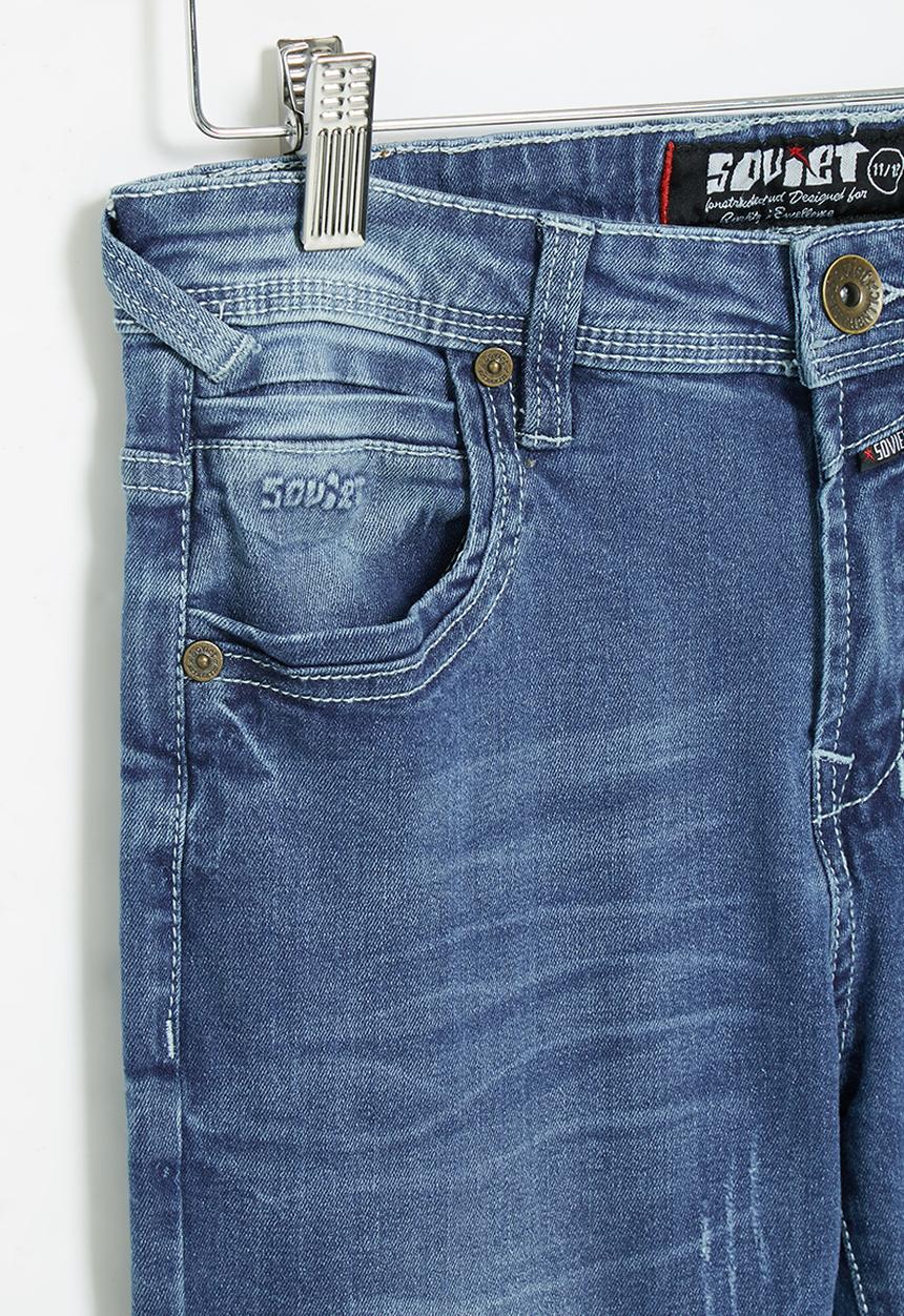 SOVIET - B grimaldo boys skinny denim  - lt indigo