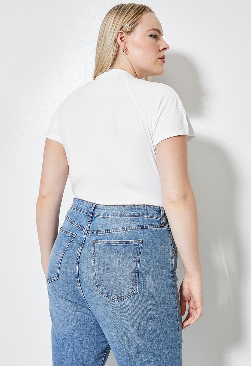Superbalist - 2 pack short sleeve funnel neck tee - white & black