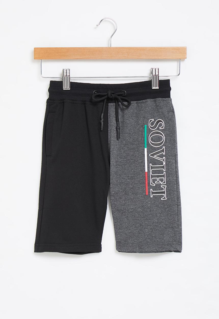 SOVIET - B thanos track shorts - black