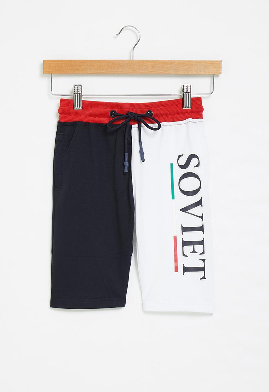 SOVIET - B thanos track shorts - navy