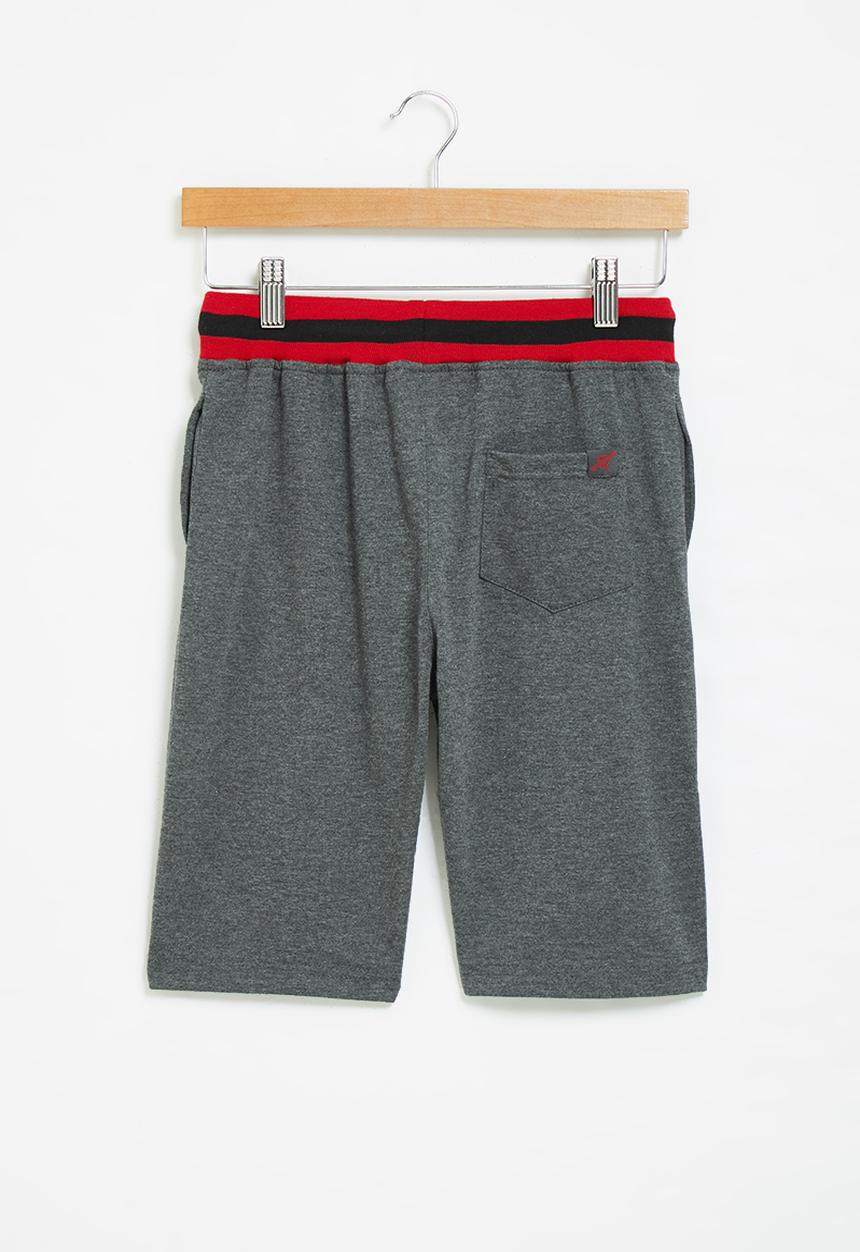 SOVIET - B rogue track shorts - grey melange