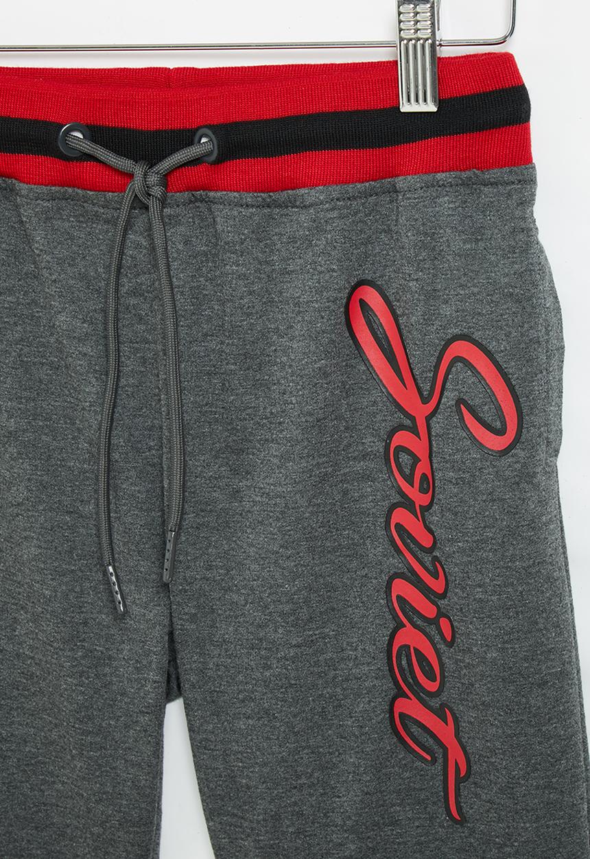 SOVIET - B rogue track shorts - grey melange