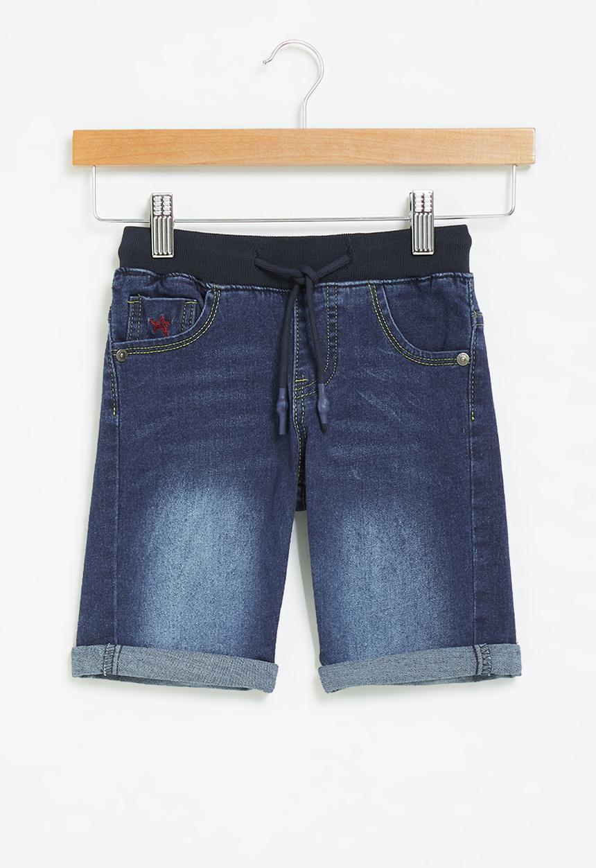 SOVIET - B savage boys denim short - dk indigo