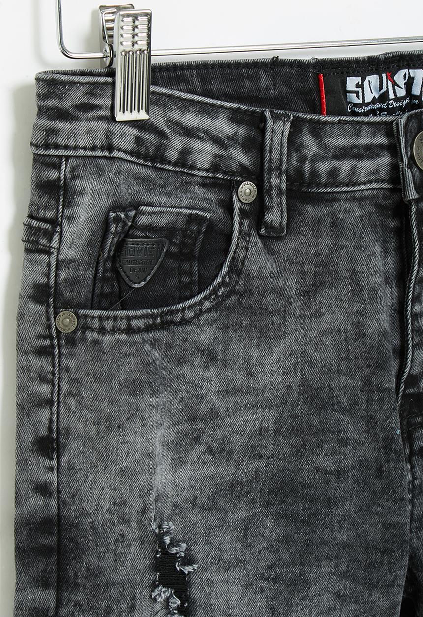 SOVIET - B loyal boys denim short - charcoal