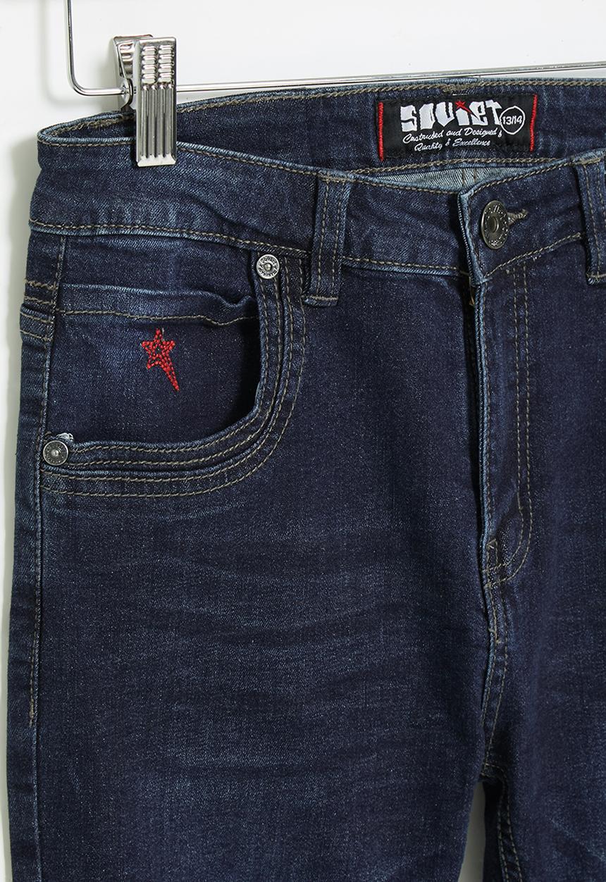 SOVIET - B peruzzi boys denim short - blue black