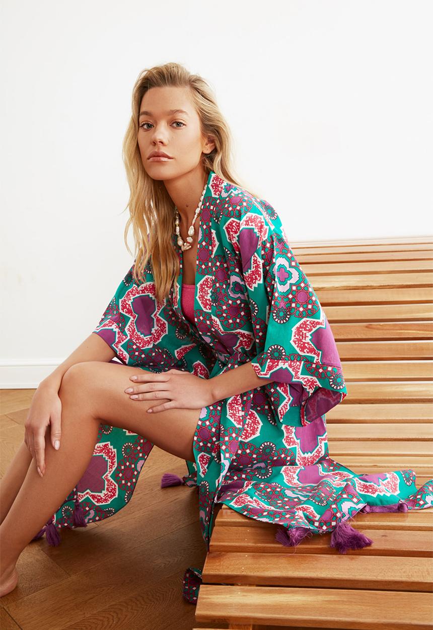 Trendyol - Mor kaftan - purple