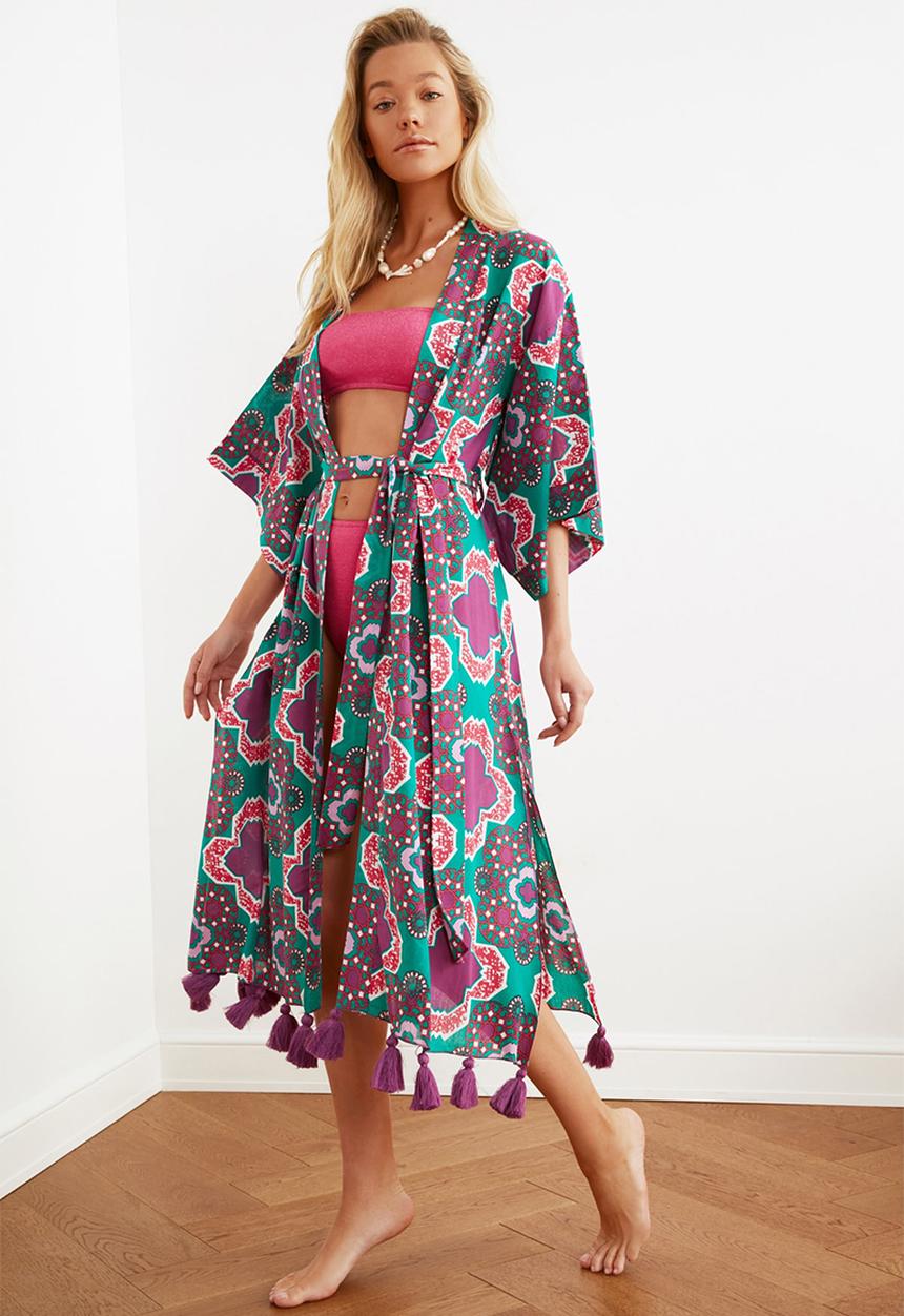 Trendyol - Mor kaftan - purple