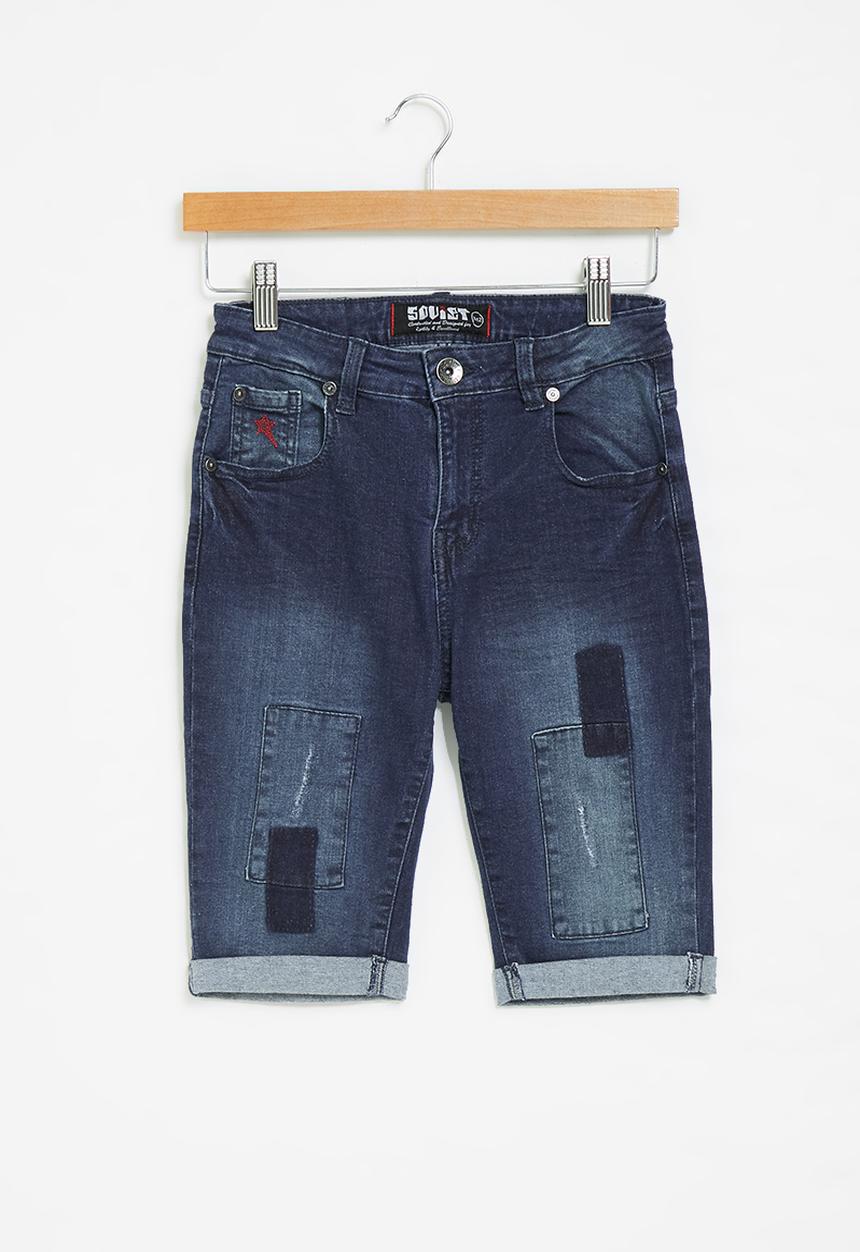 SOVIET - B gunnar boys denim short - blue black