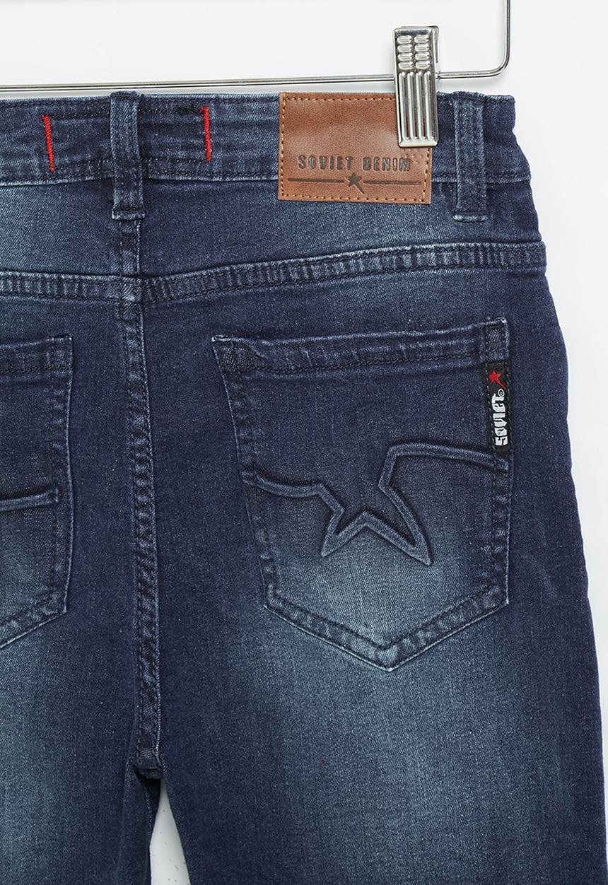 SOVIET - B gunnar boys denim short - blue black