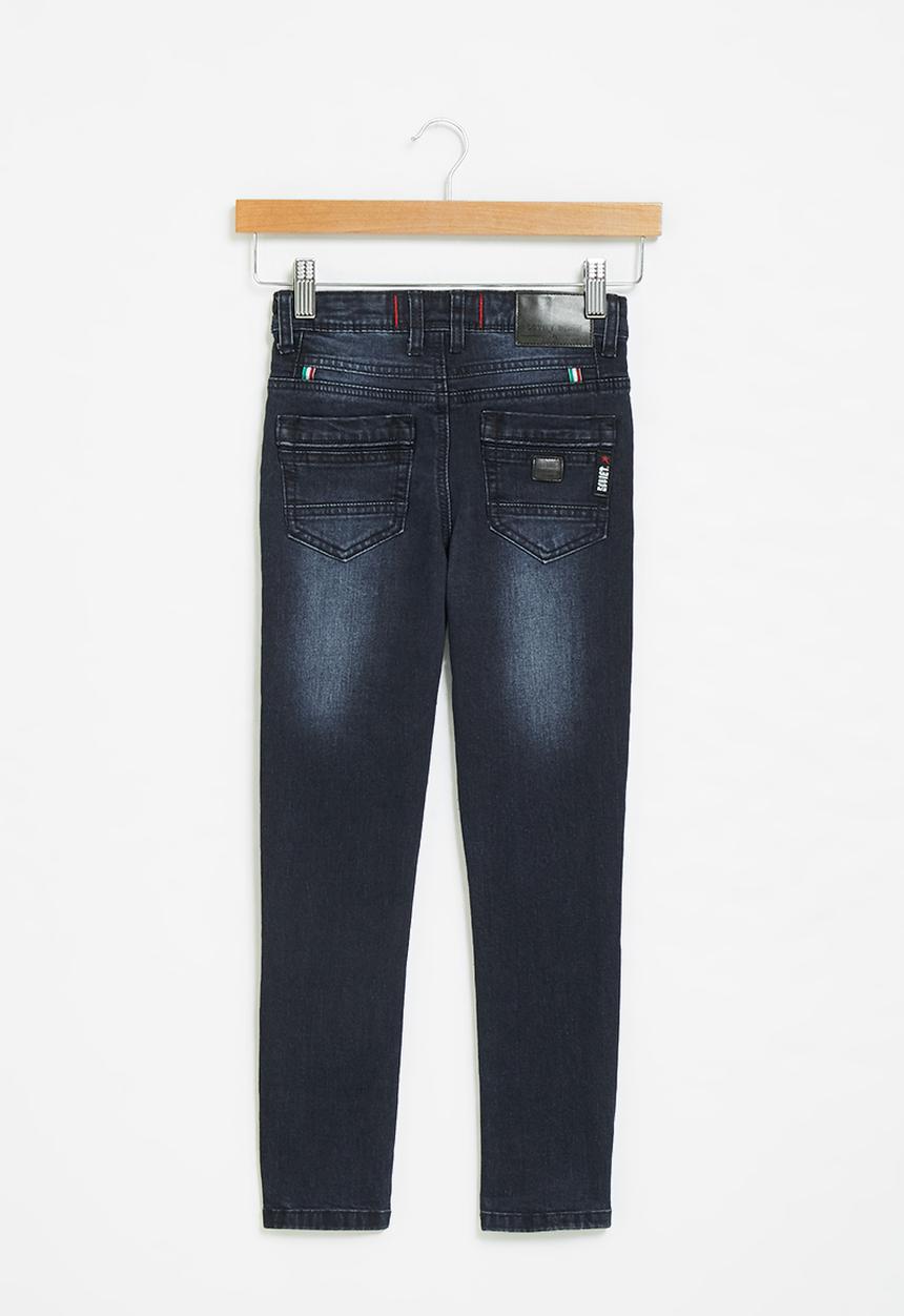 SOVIET - B mackey boys skinny denim  - blue black