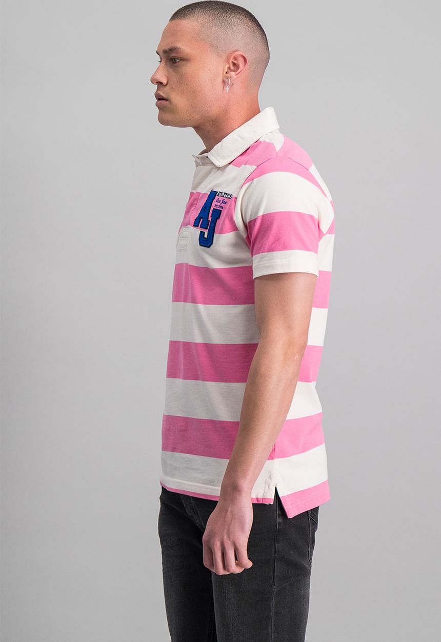 Aca Joe - Yd rugby golfer - pink & white