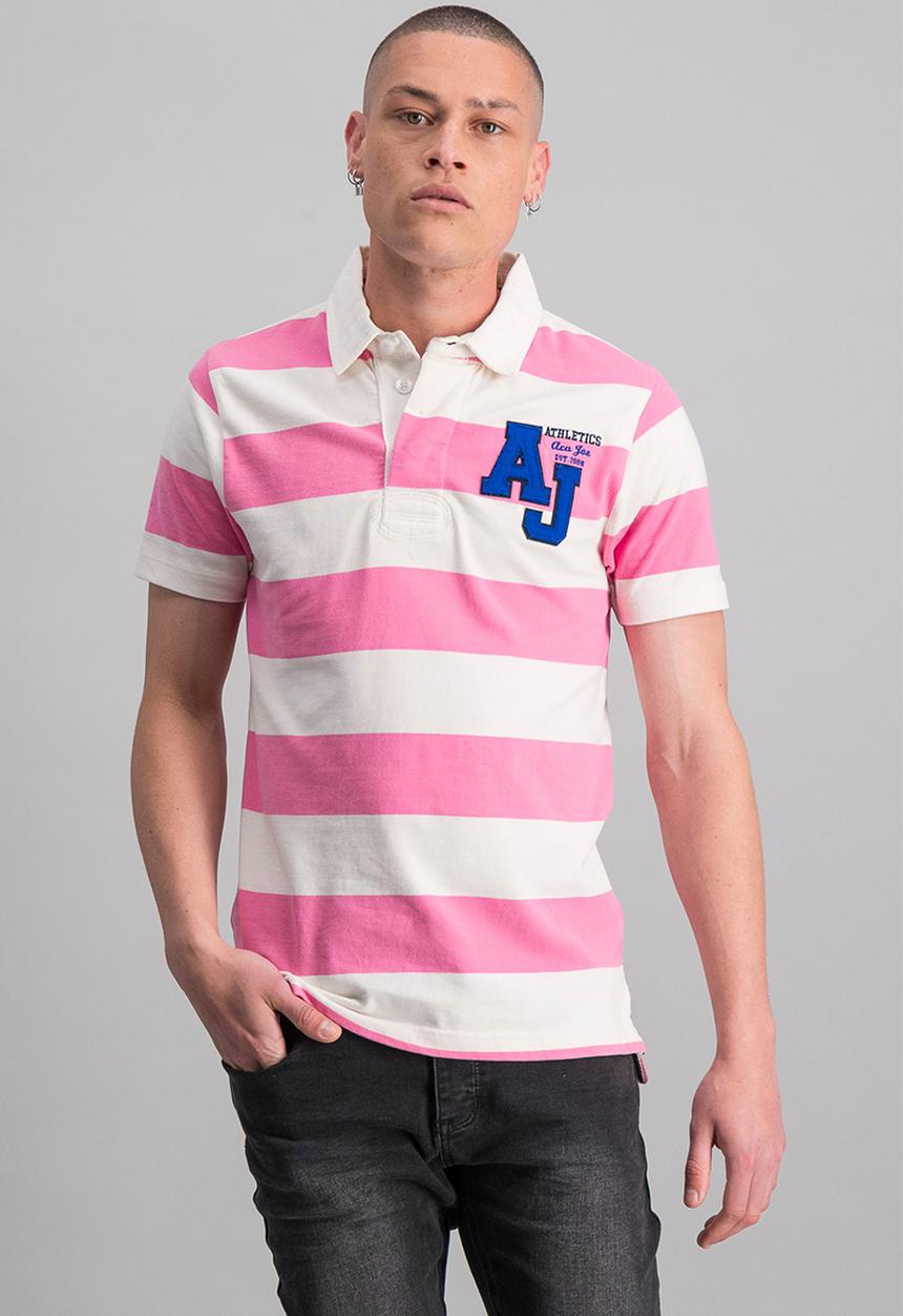 Aca Joe - Yd rugby golfer - pink & white