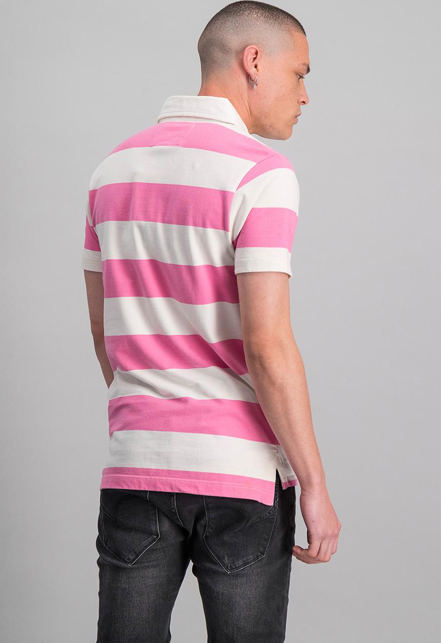 Aca Joe - Yd rugby golfer - pink & white