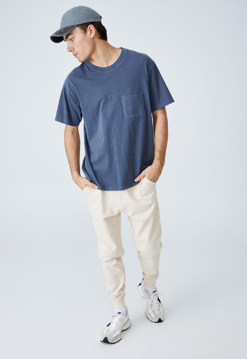 Cotton On - Trippy slim trackie - pearl