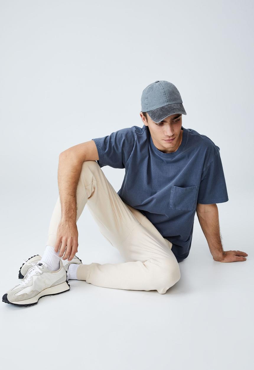 Cotton On - Trippy slim trackie - pearl
