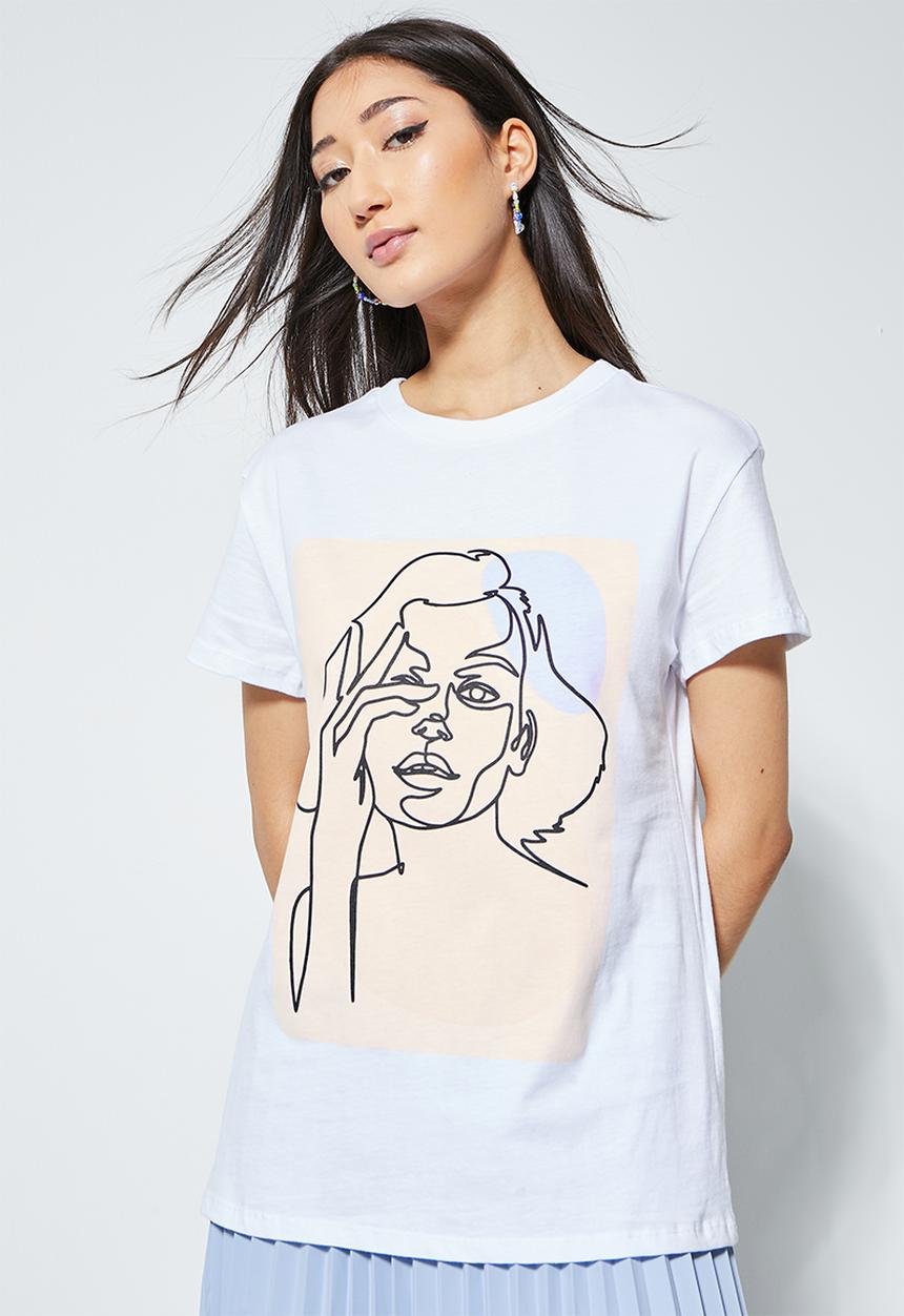 Superbalist - Pose graphic tee - white