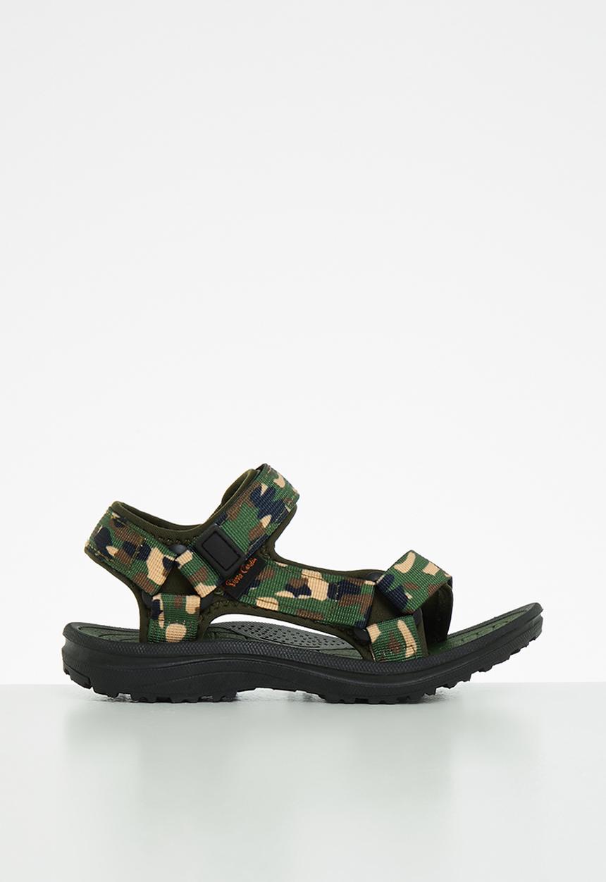 Pierre Cardin - Camo sandal - green