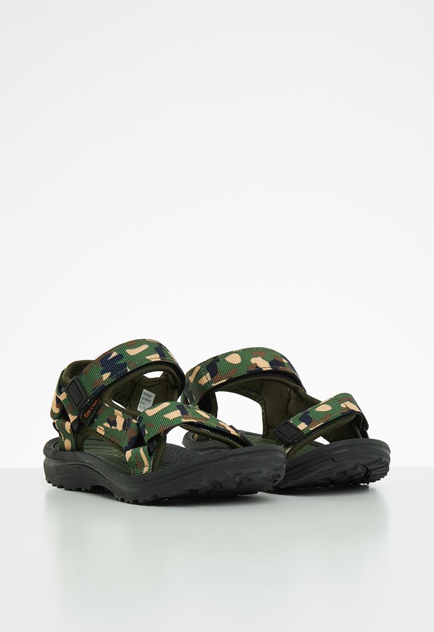 Pierre Cardin - Camo sandal - green