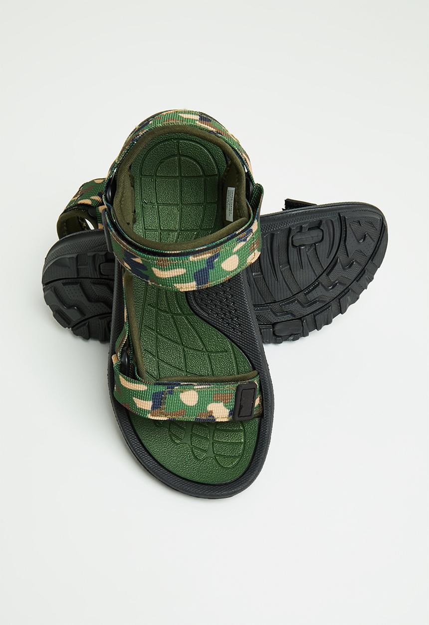 Pierre Cardin - Camo sandal - green
