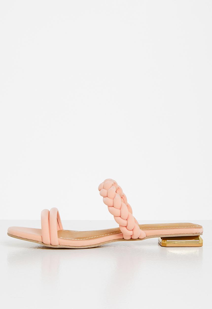 Seduction - Plaited sandal - plush mink