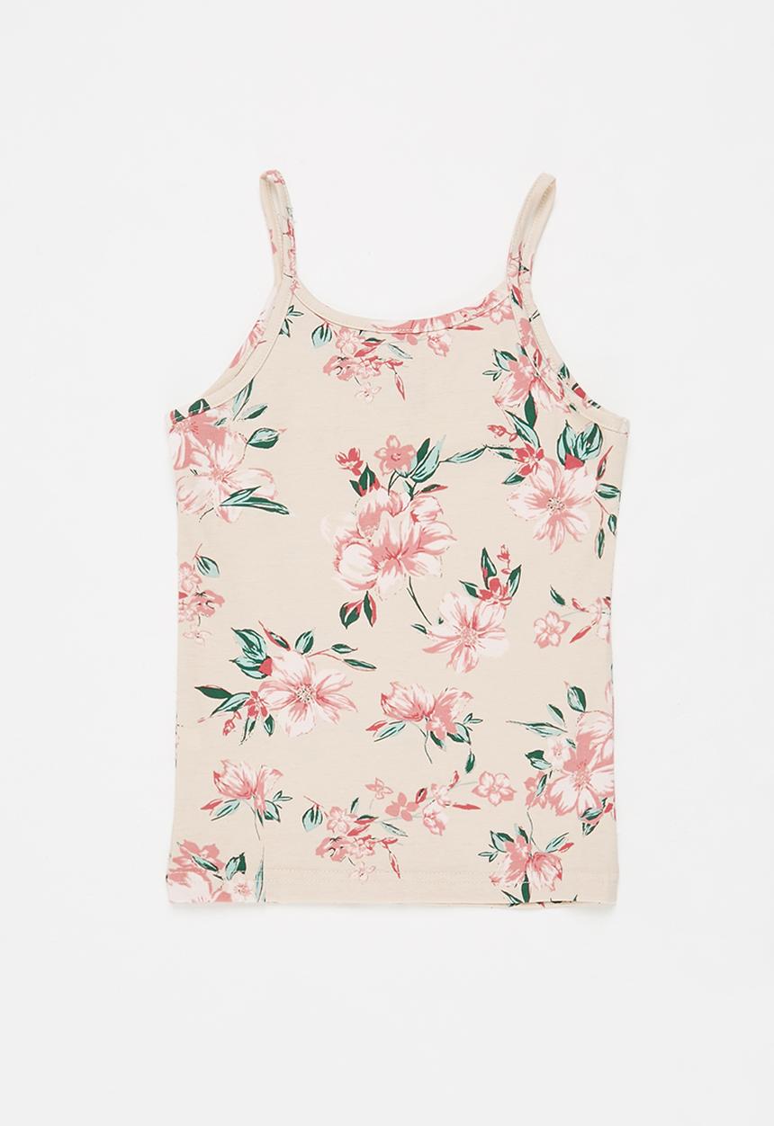 Pop Candy - Girls 2 pack cami - neutral & peach 