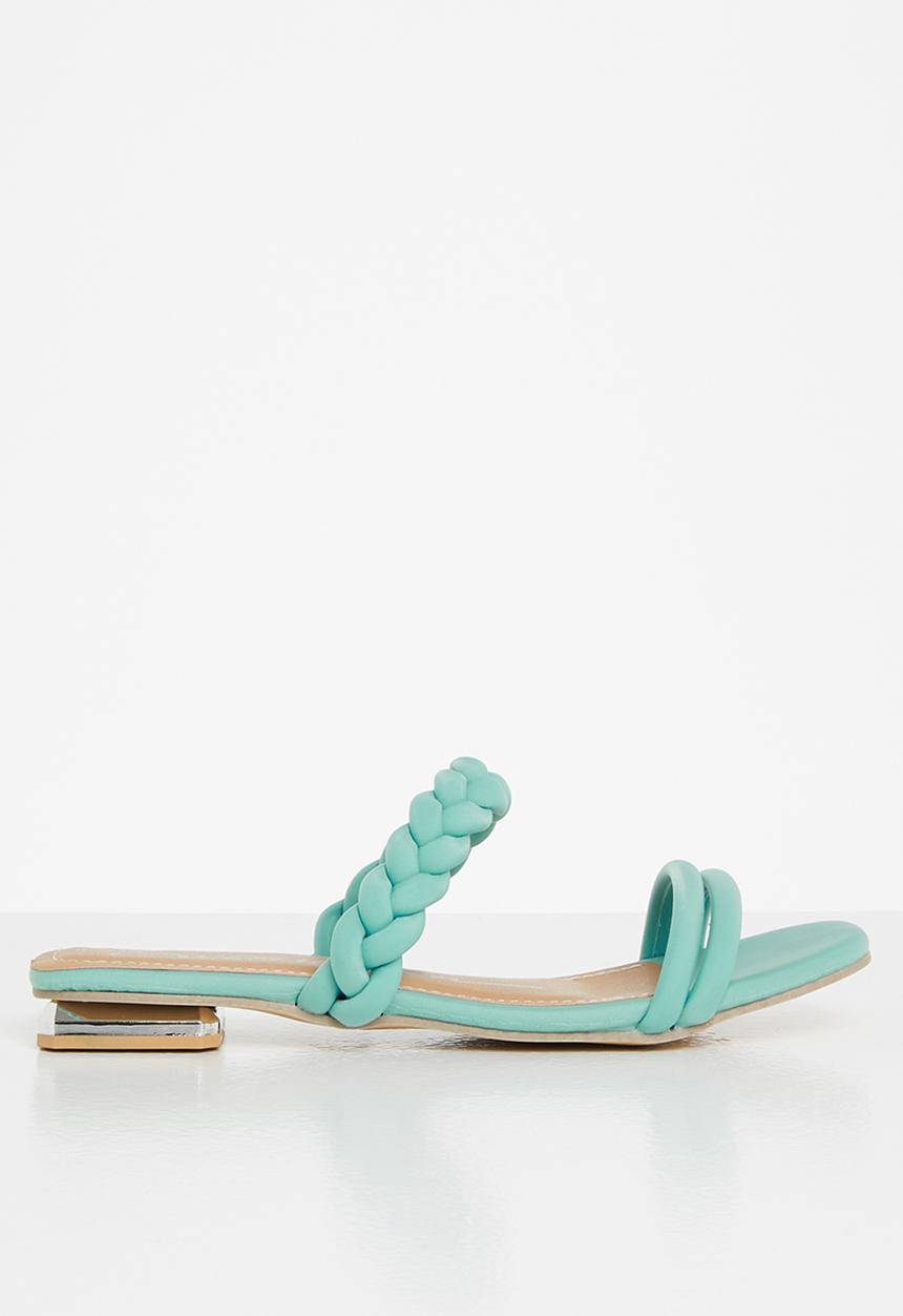 Seduction - Plaited sandal - teal