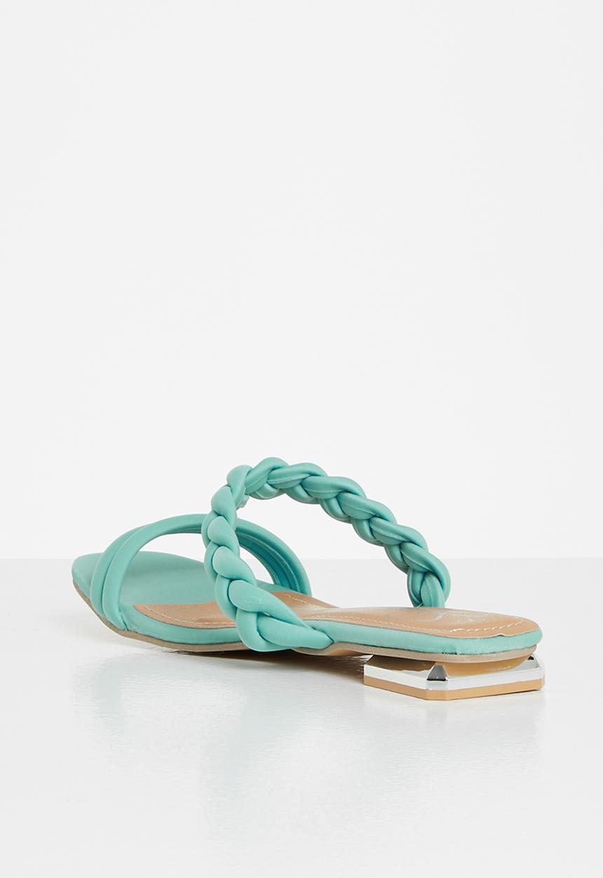 Seduction - Plaited sandal - teal