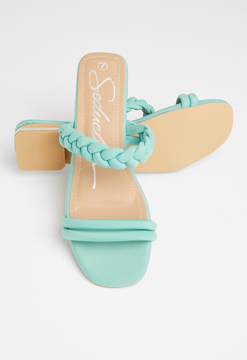 Seduction - Plaited sandal - teal