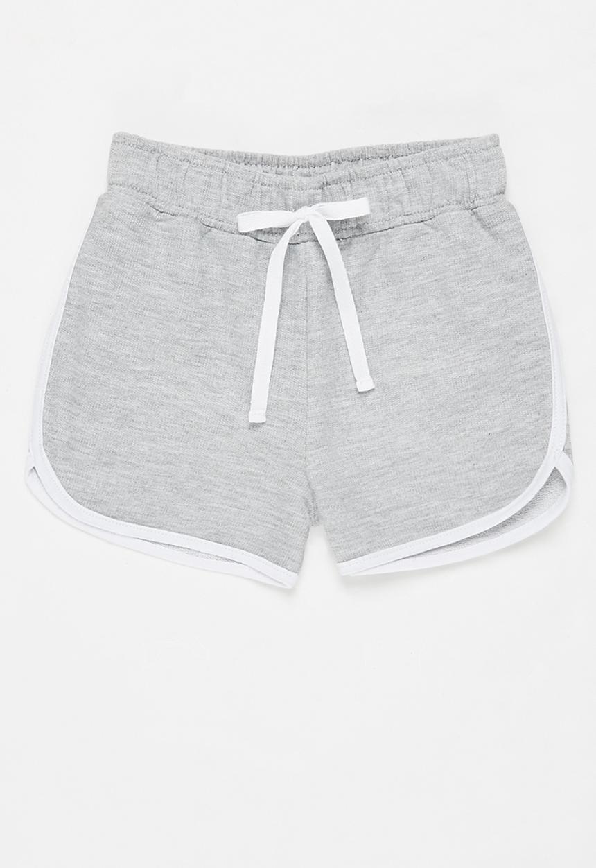 Pop Candy - 2 Pack retro short - light pink & grey melange