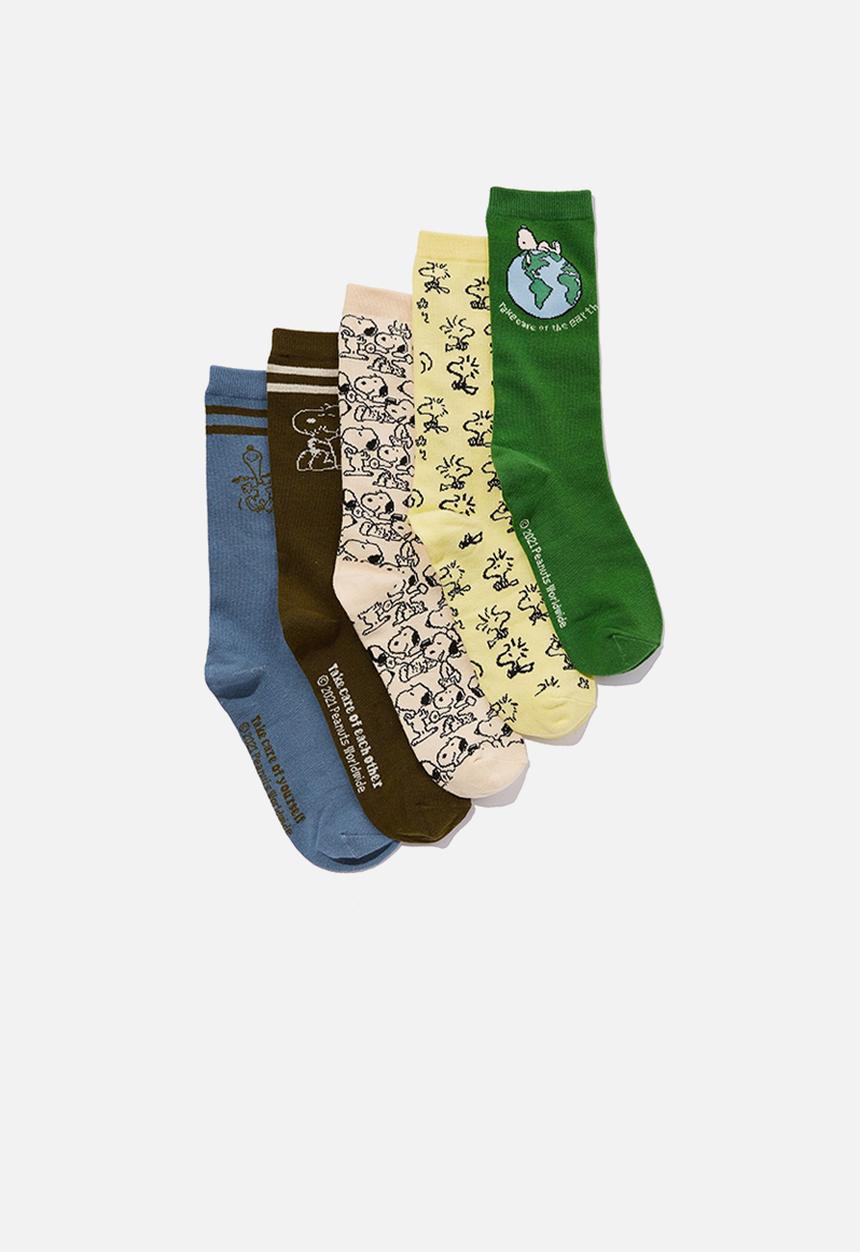 Cotton On - Box of socks - lcn pea snoopy