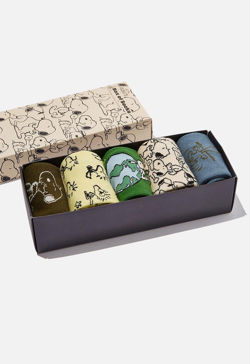 Cotton On - Box of socks - lcn pea snoopy