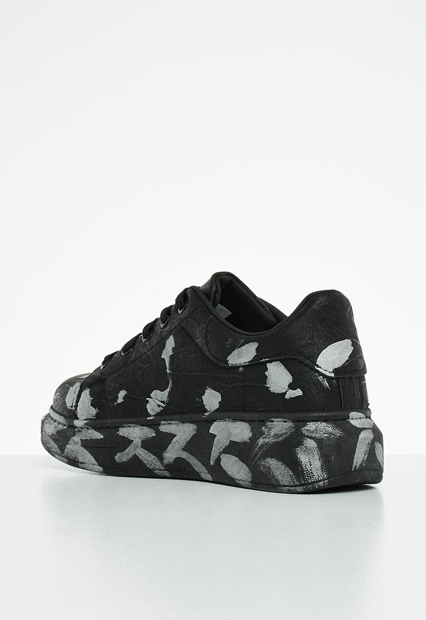 UrbanArt - Hype 2 wax sneaker - silver & black