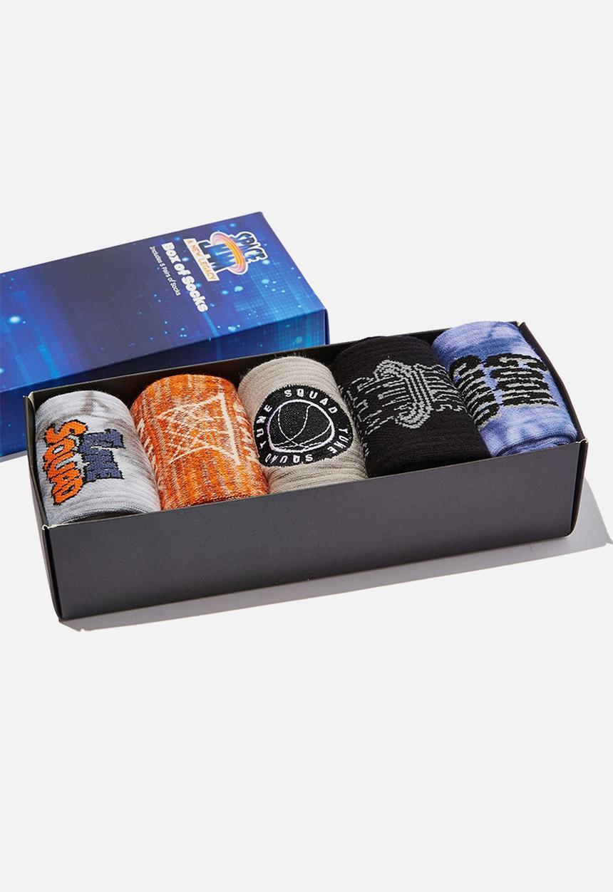 Cotton On - Space Jam Box of Socks - lcn wb space jam legacy